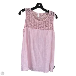 Top Sleeveless By Clothes Mentor In Pink, Size: M