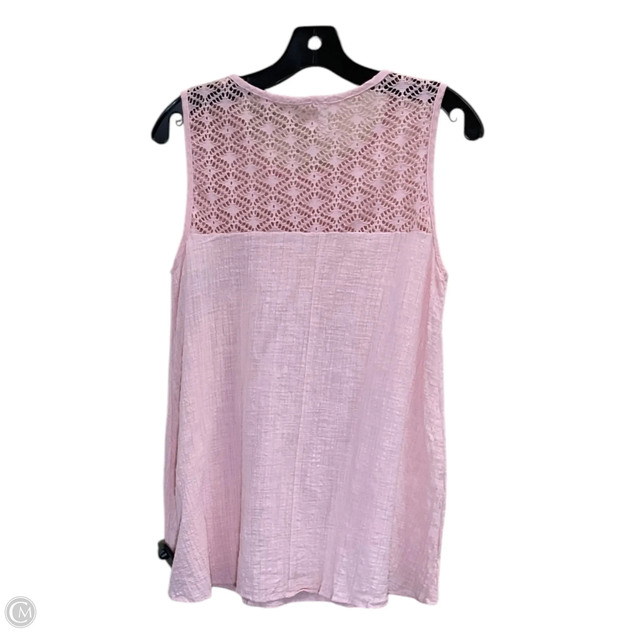 Top Sleeveless By Clothes Mentor In Pink, Size: M