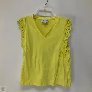 Top Sleeveless By Cmb In Yellow, Size: M