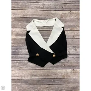 Top Sleeveless By Cme In Black & White, Size: M