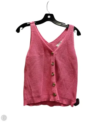 Top Sleeveless By Loft In Pink, Size: S