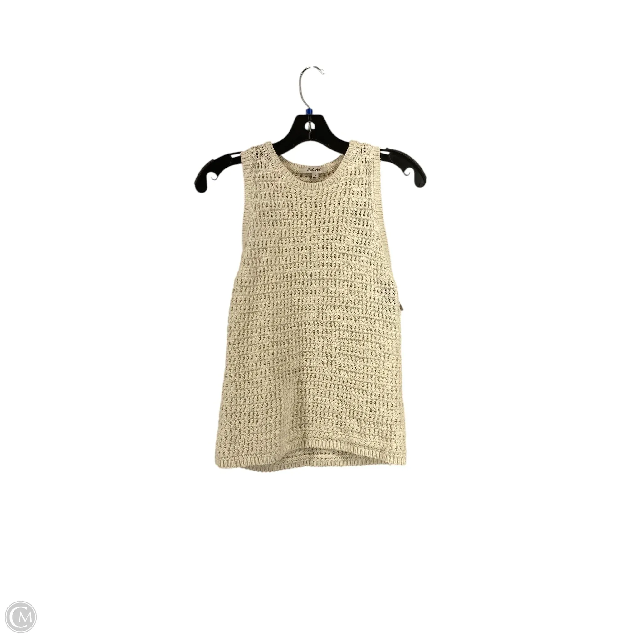Top Sleeveless By Madewell In White, Size: M