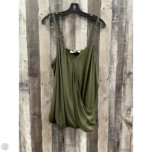 Top Sleeveless By Socialite In Green, Size: 2x