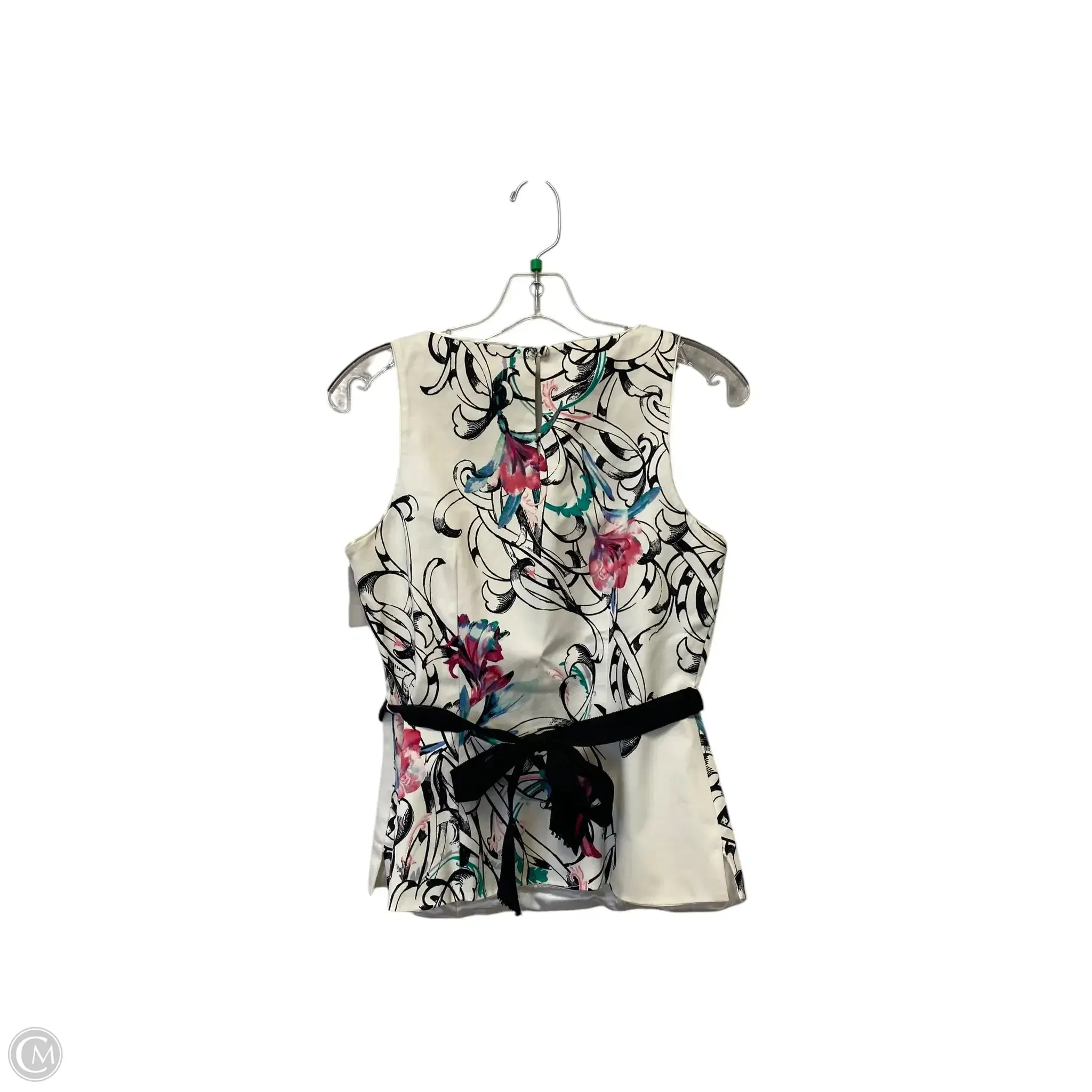 Top Sleeveless By White House Black Market In Floral Print, Size: 4
