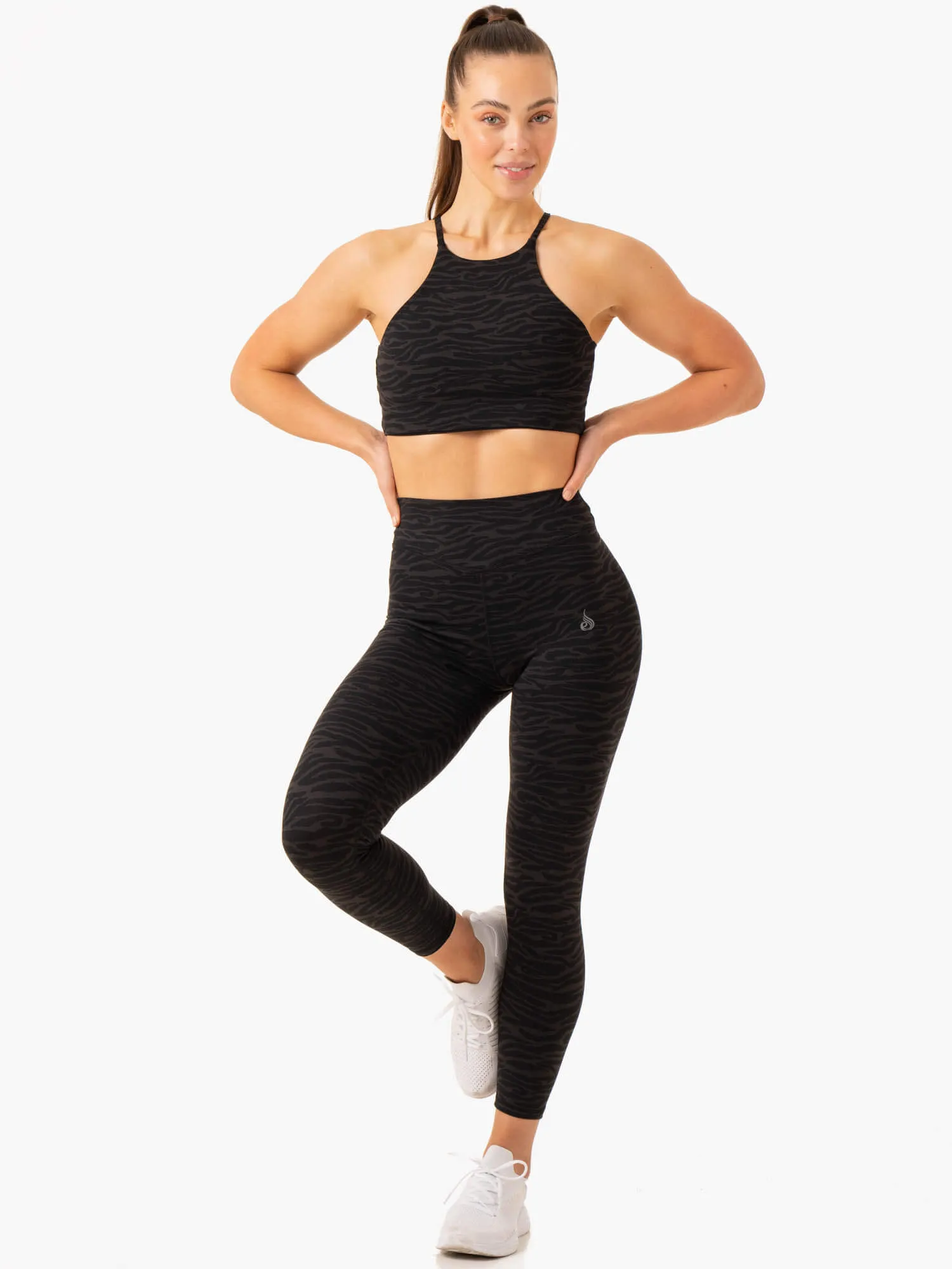 Transform High Waisted Leggings - Black Zebra