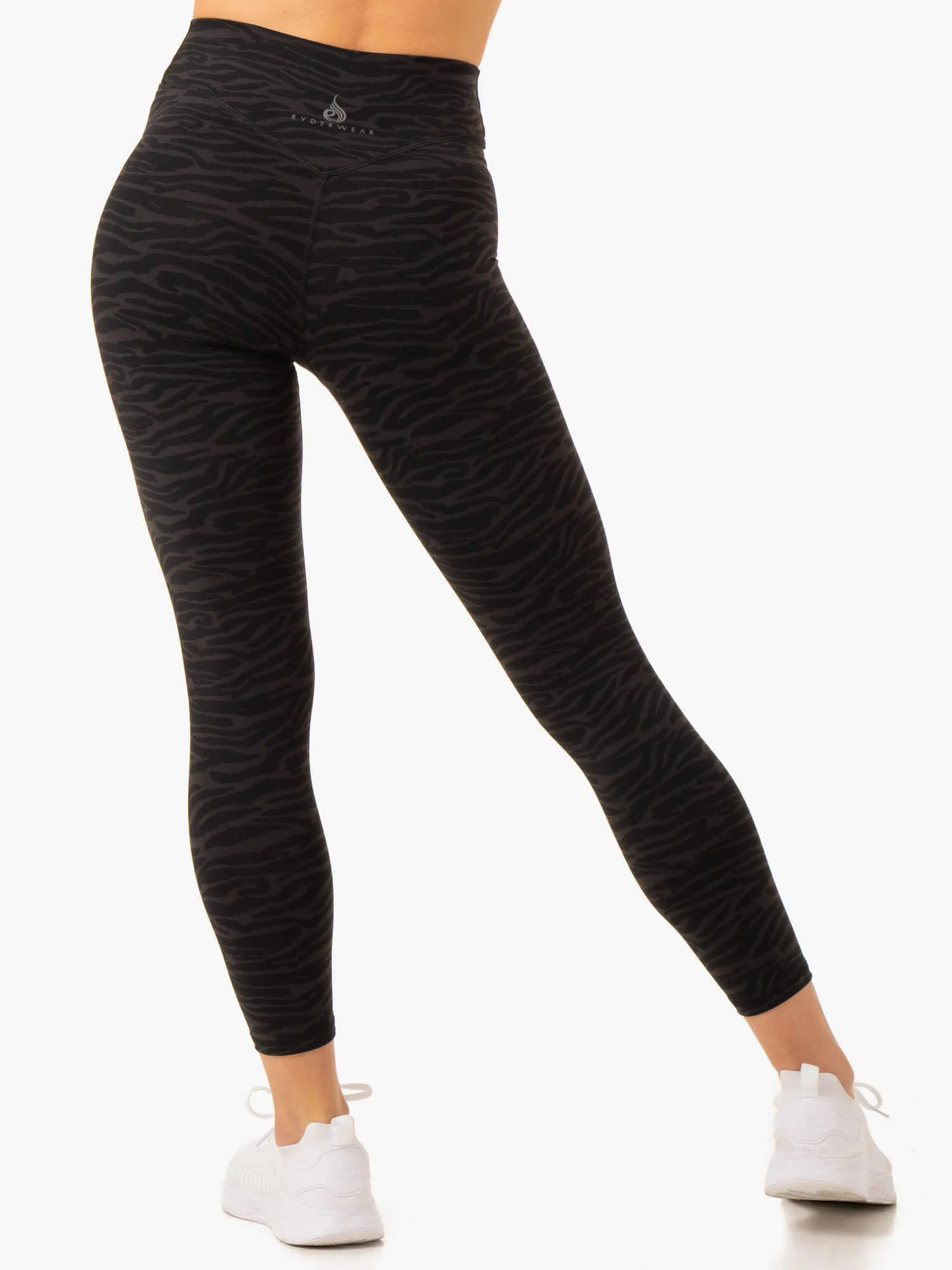 Transform High Waisted Leggings - Black Zebra