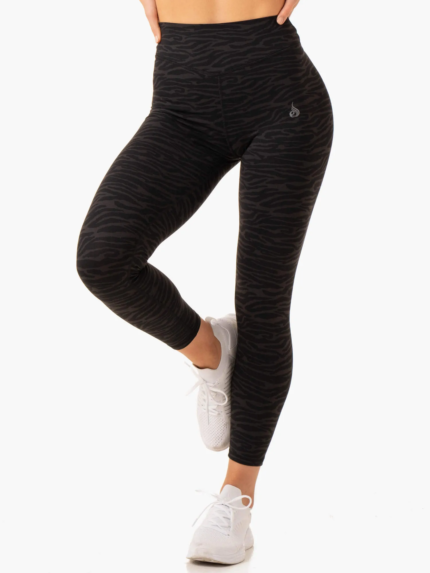 Transform High Waisted Leggings - Black Zebra