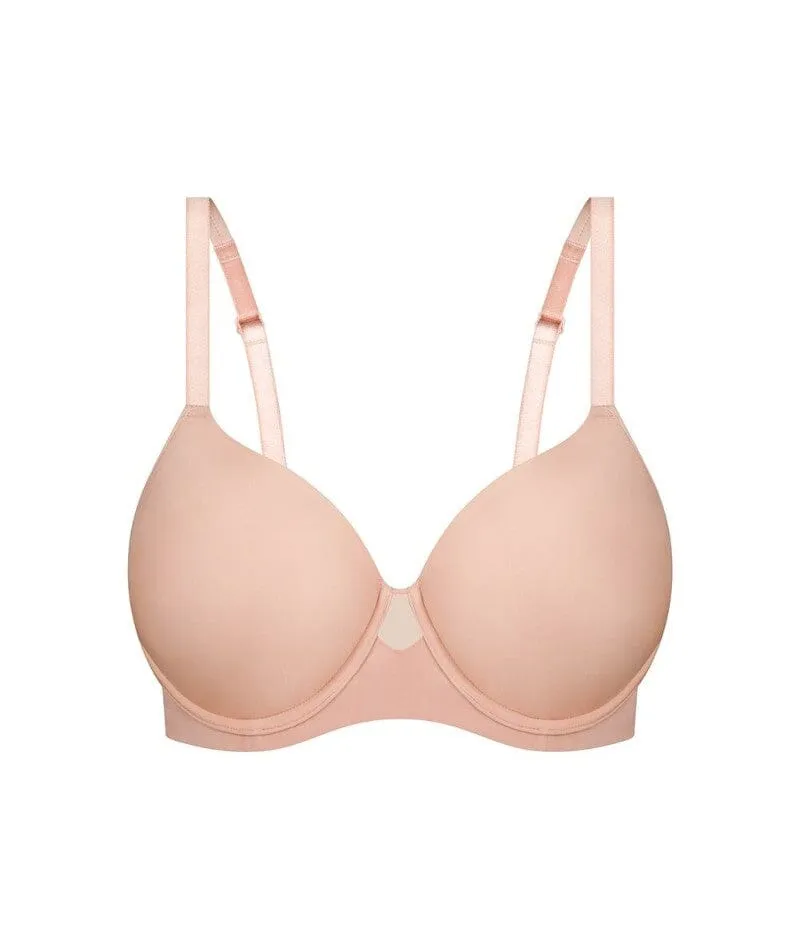 Triumph Body Make-up Smooth Underwired Padded Bra 2 Pack - Black/Blusher Beige