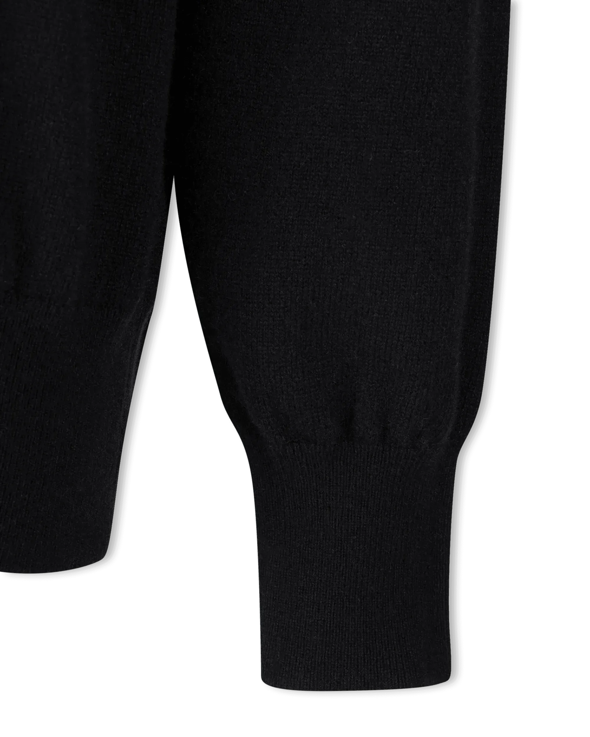 Two-Tone Cashmere Logo Crewneck Sweater