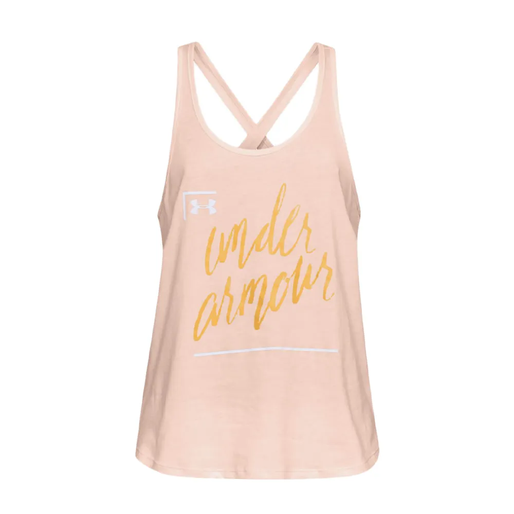 Under Armour Graphic Script X-Back Top