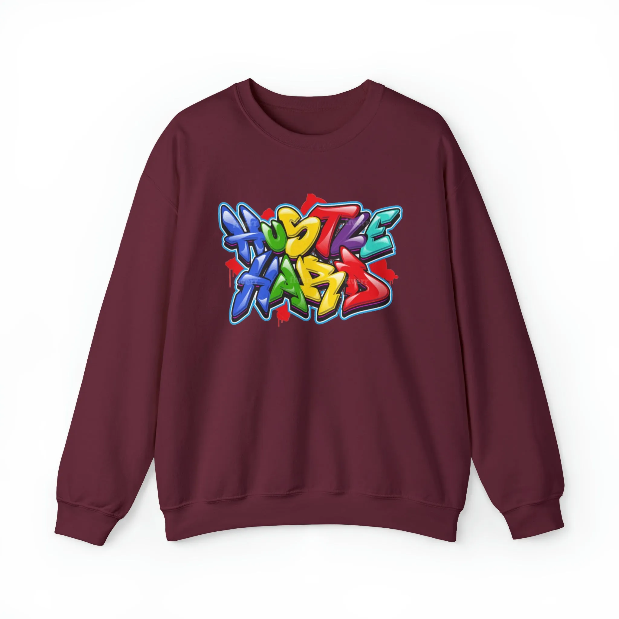 Unisex Heavy Blend™ HUSTLE HARD Crewneck Sweatshirt