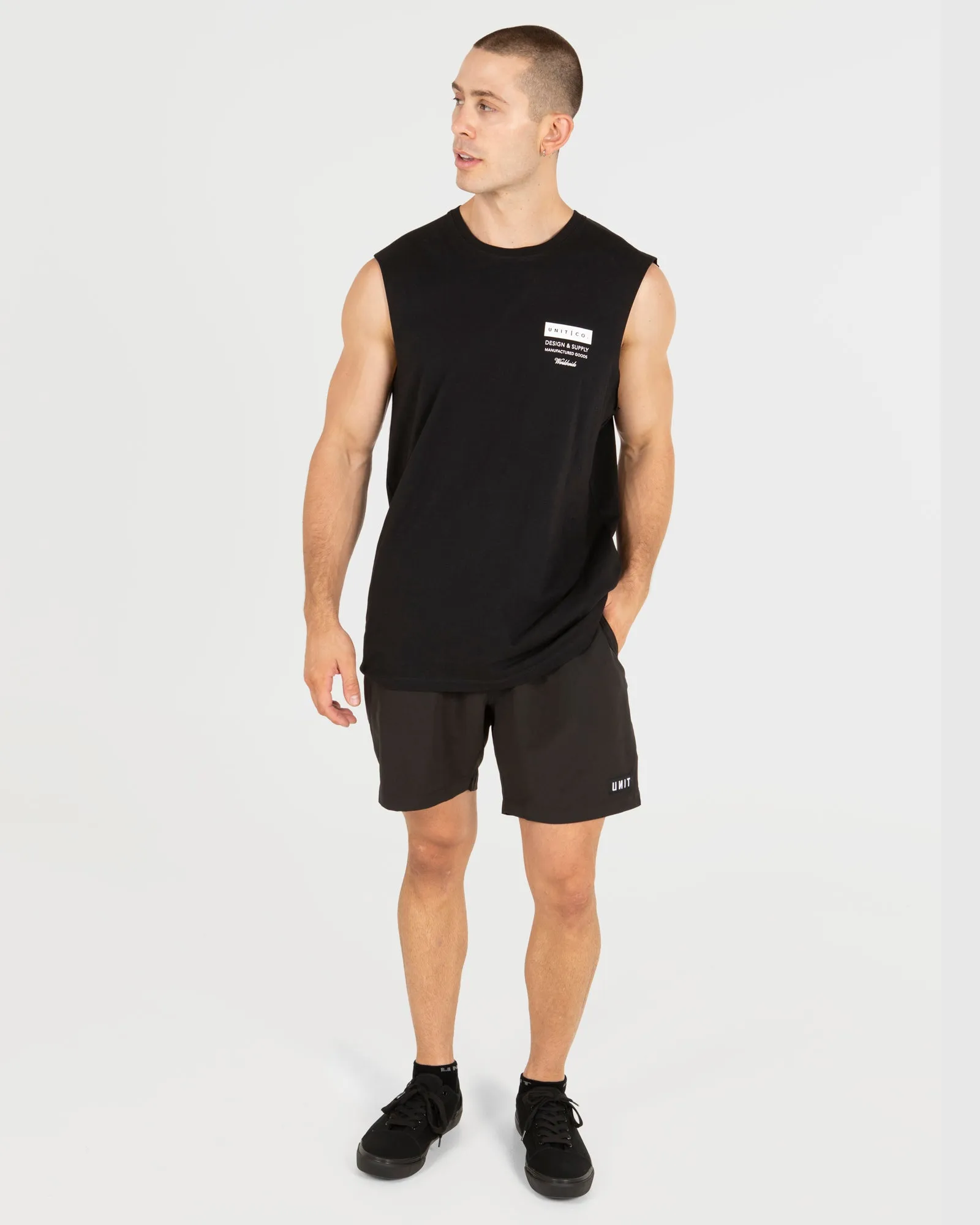 UNIT Mens Plate Muscle Tee