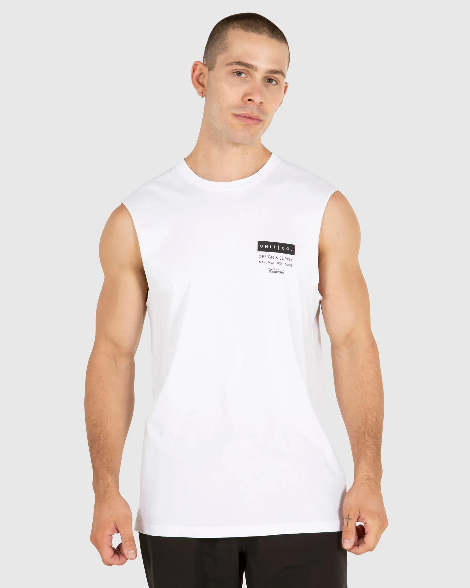 UNIT Mens Plate Muscle Tee