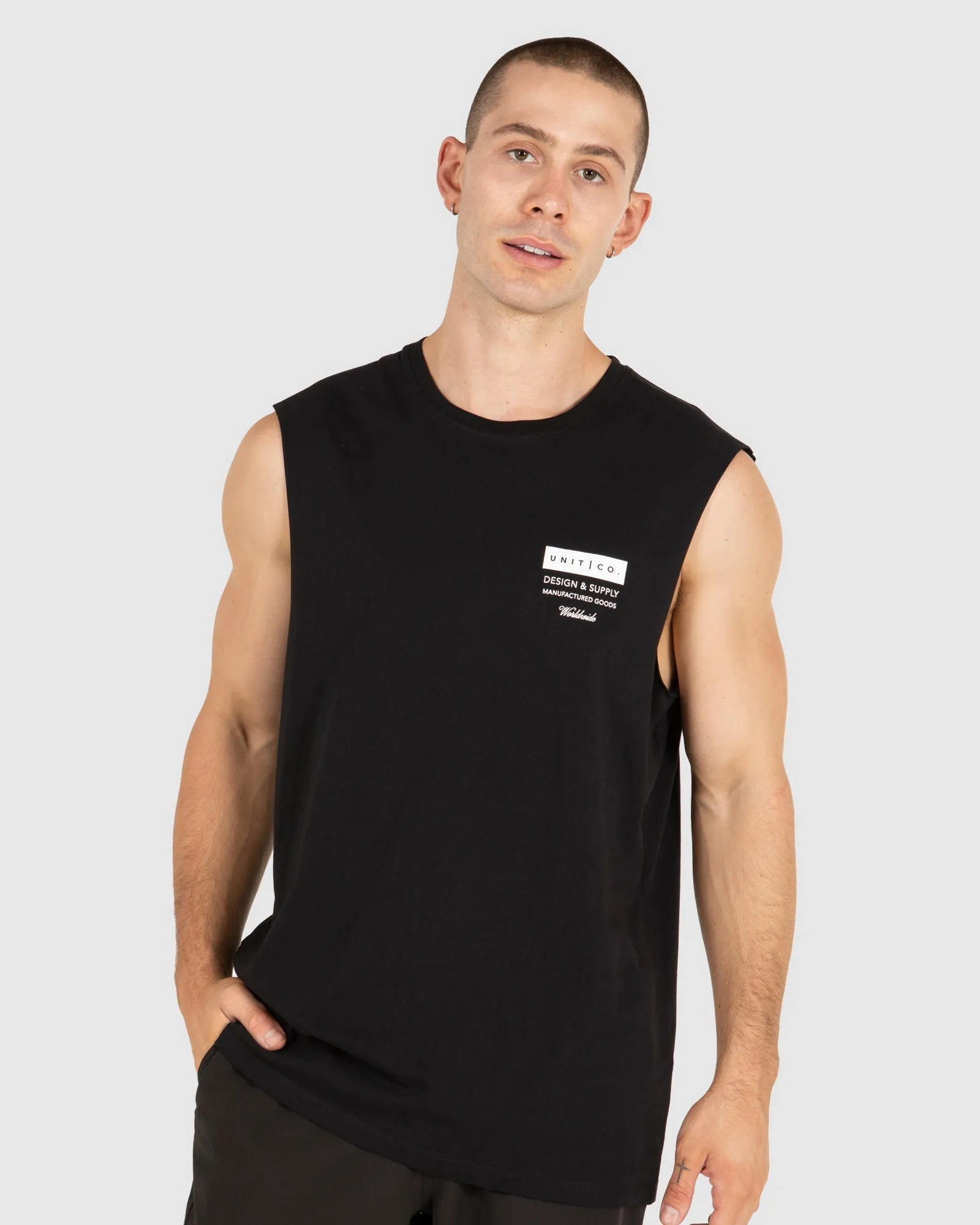 UNIT Mens Plate Muscle Tee