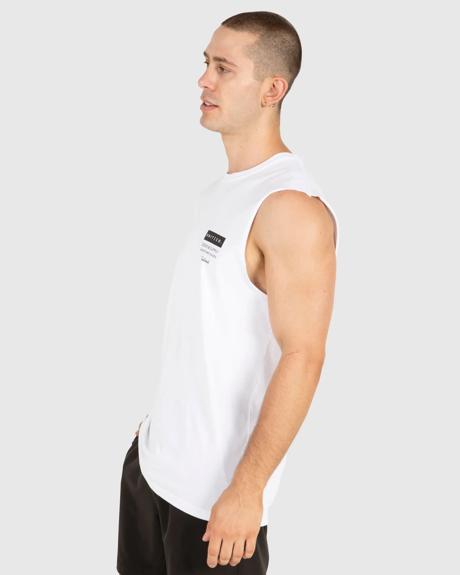 UNIT Mens Plate Muscle Tee