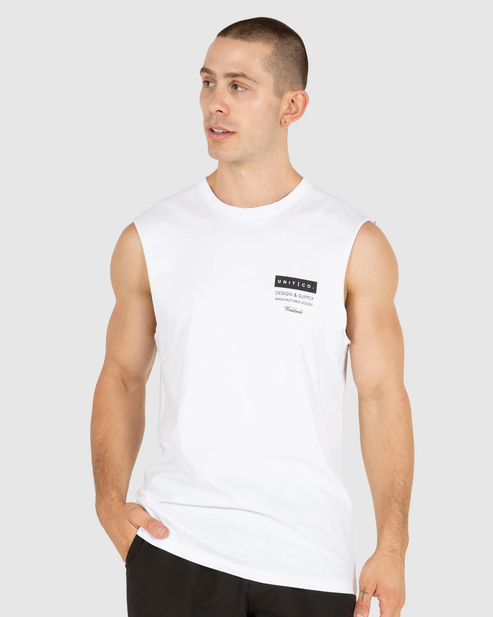 UNIT Mens Plate Muscle Tee