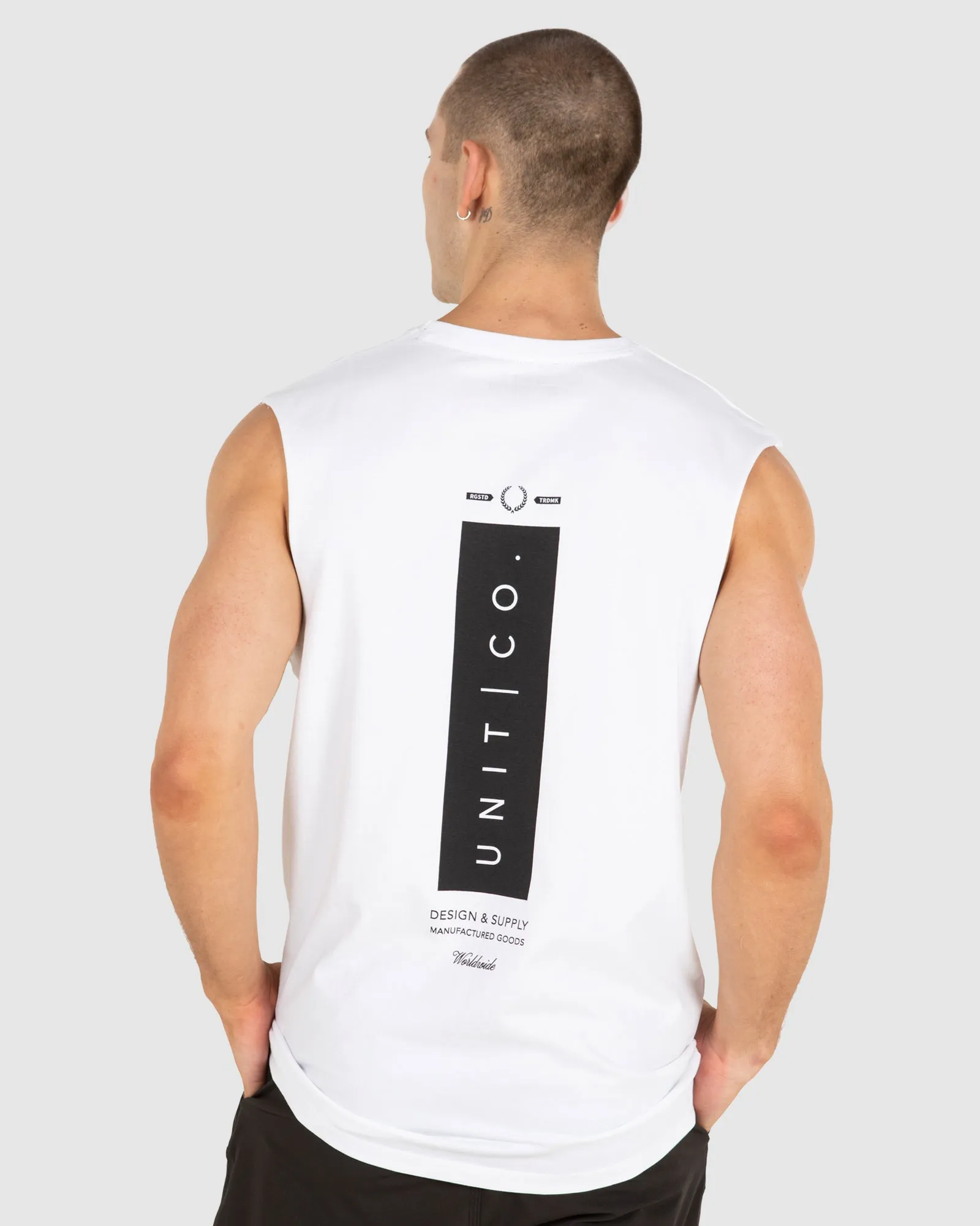 UNIT Mens Plate Muscle Tee