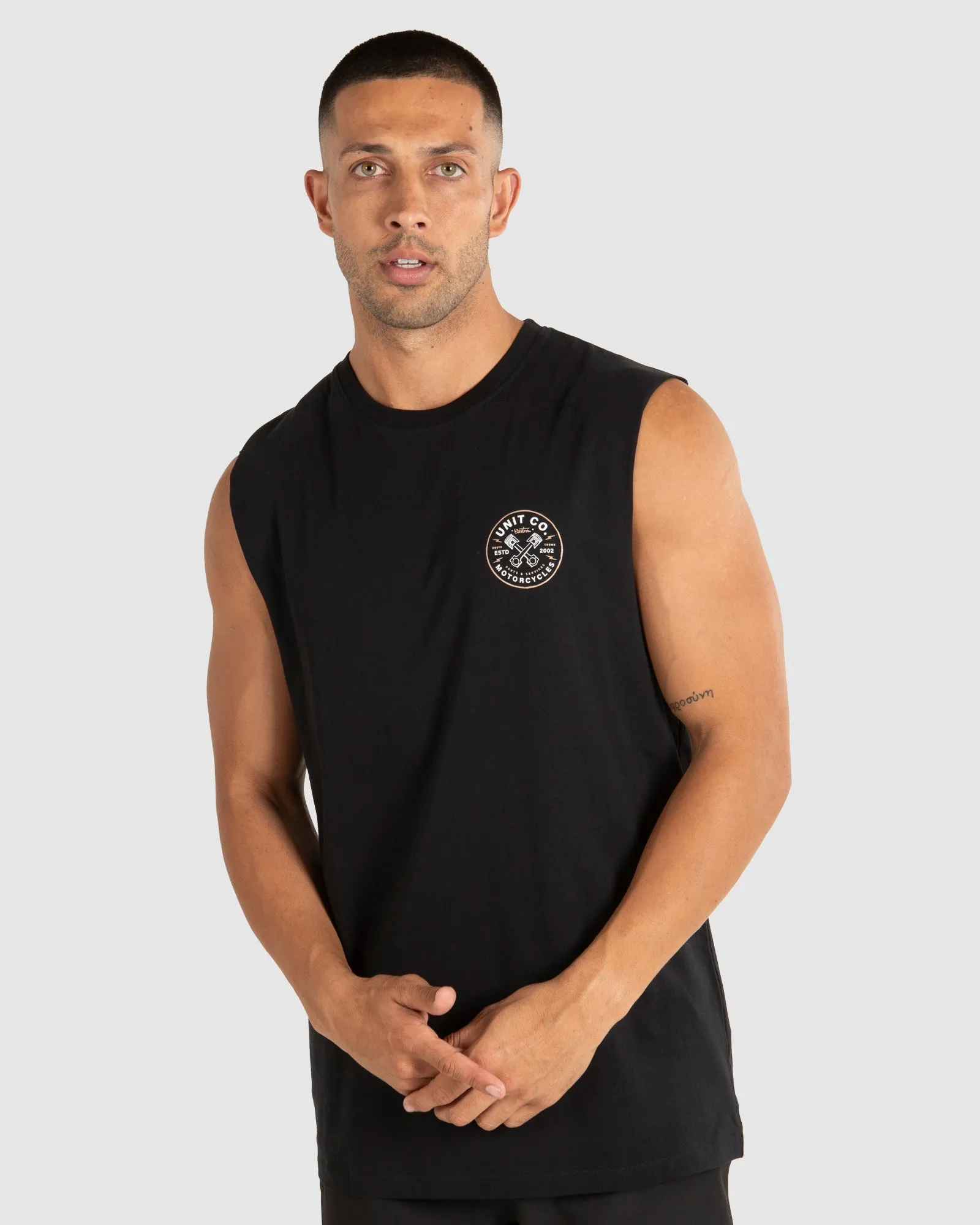 UNIT Parts & Services Mens Muscle Tee