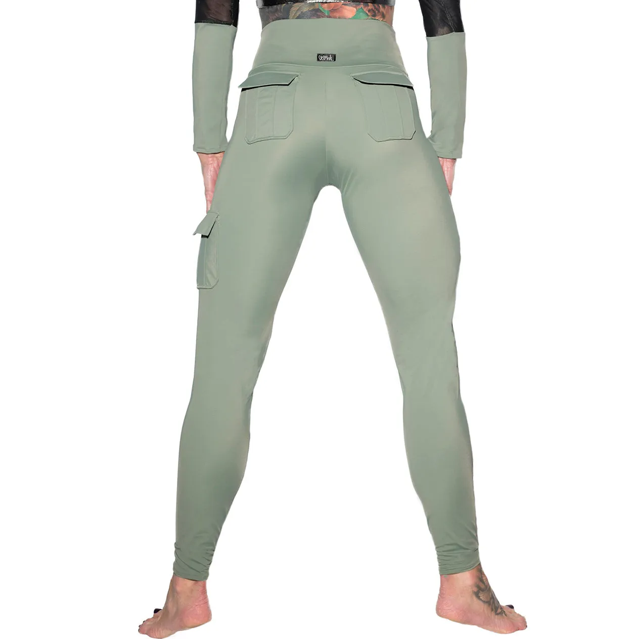 Valencia Eco Cargo Leggings - Olive