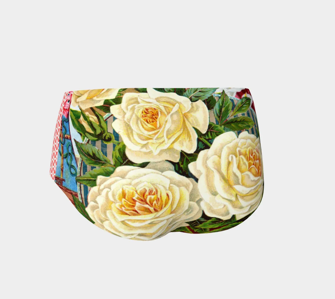 Vanilla Rose Swim Briefs