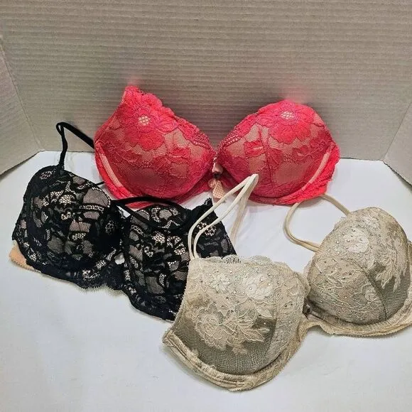 Victoria's Secret Bras: Qty #3: Size 34C: Sexy Lingerie