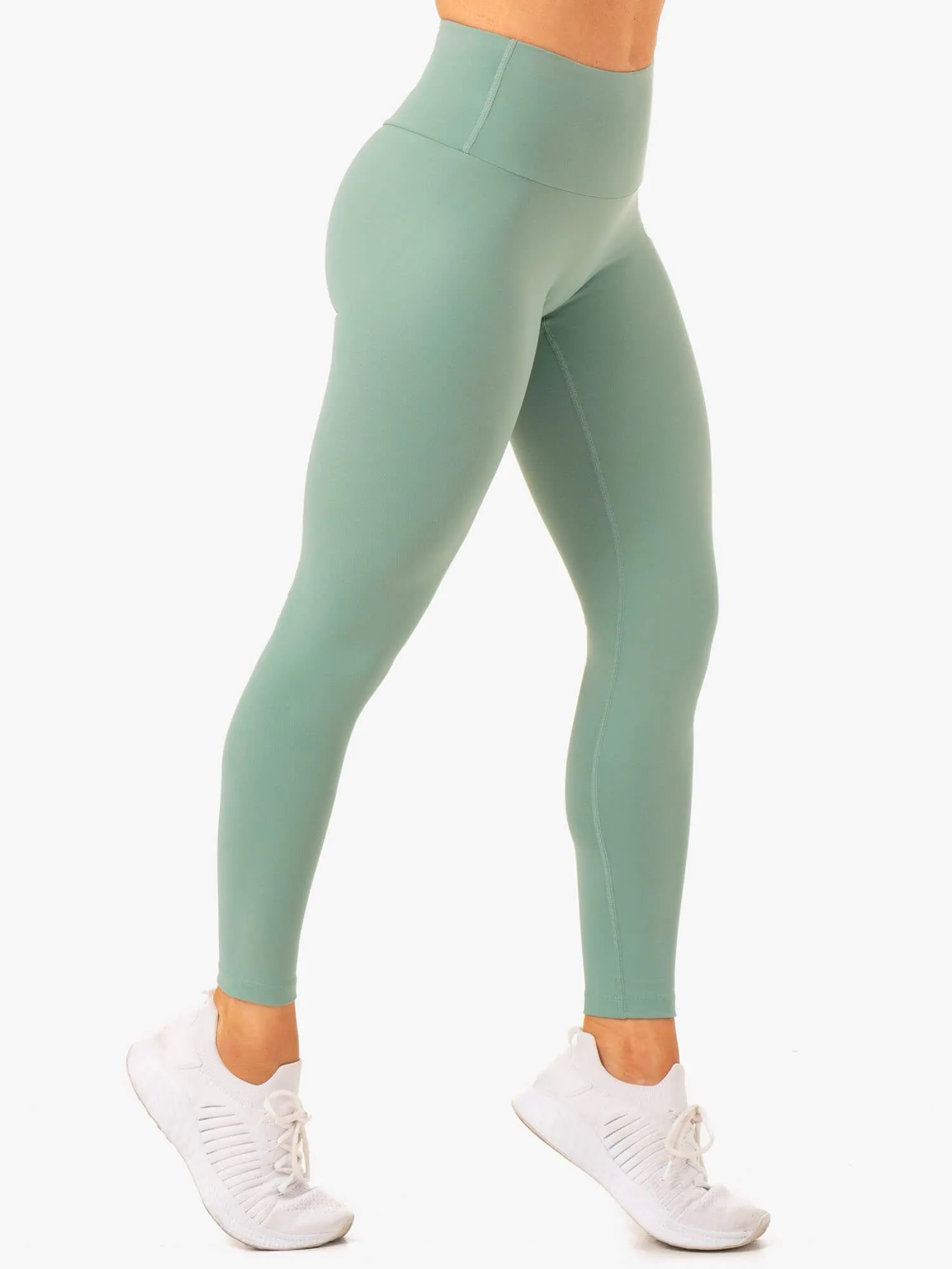 Vital High Waisted Scrunch Leggings - Sage