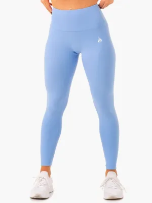 Vital High Waisted Scrunch Leggings - Sky Blue