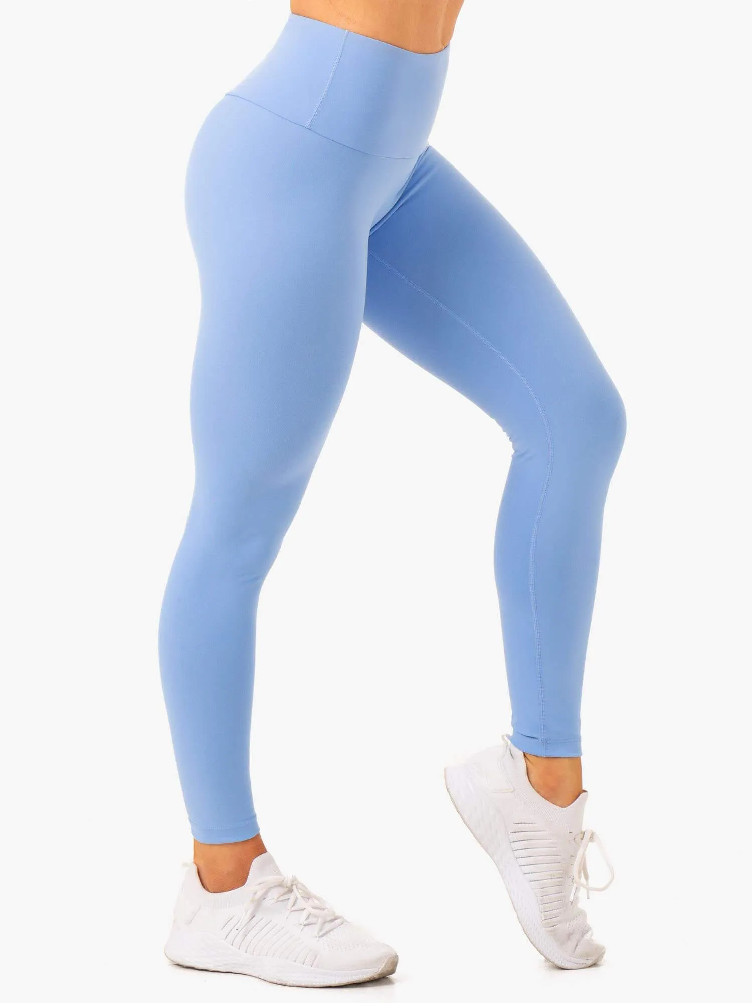 Vital High Waisted Scrunch Leggings - Sky Blue