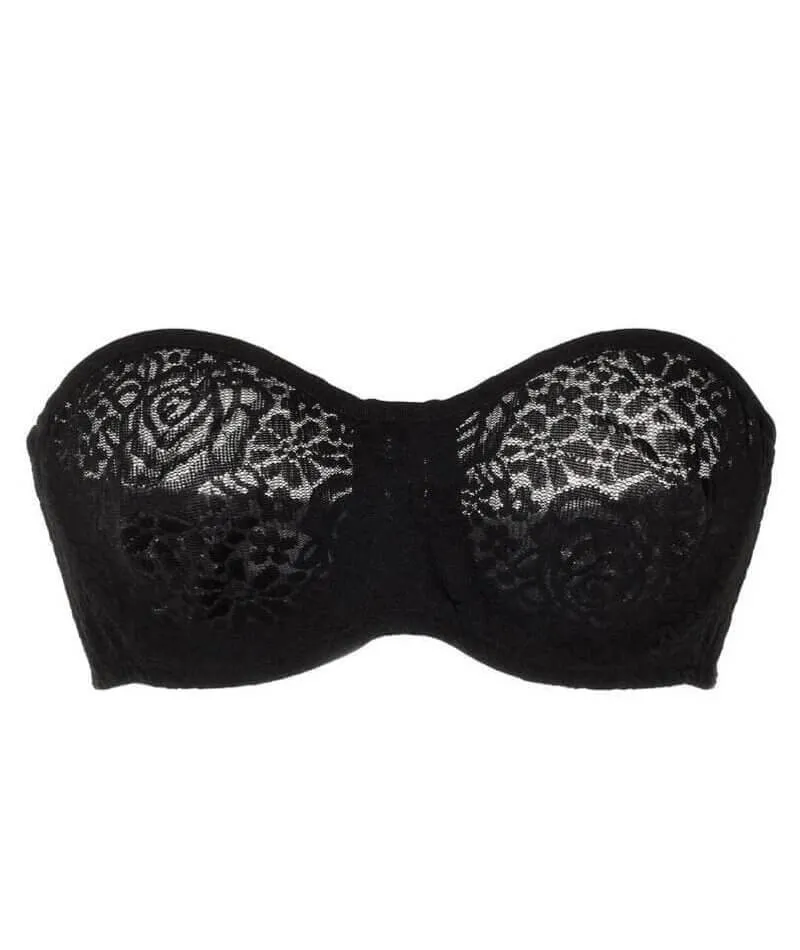Wacoal Halo Lace Strapless Bra - Black