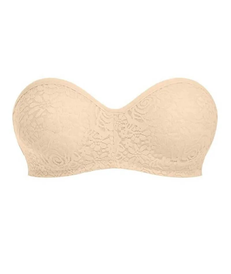Wacoal Halo Lace Strapless Bra - Nude