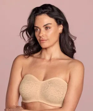 Wacoal Halo Lace Strapless Bra - Nude