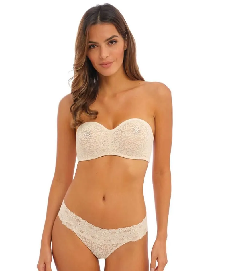 Wacoal Halo Lace Strapless Bra - Nude