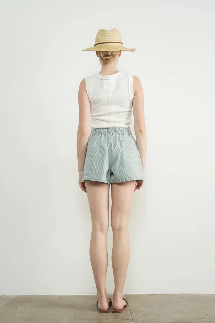 White Inside Out Tank