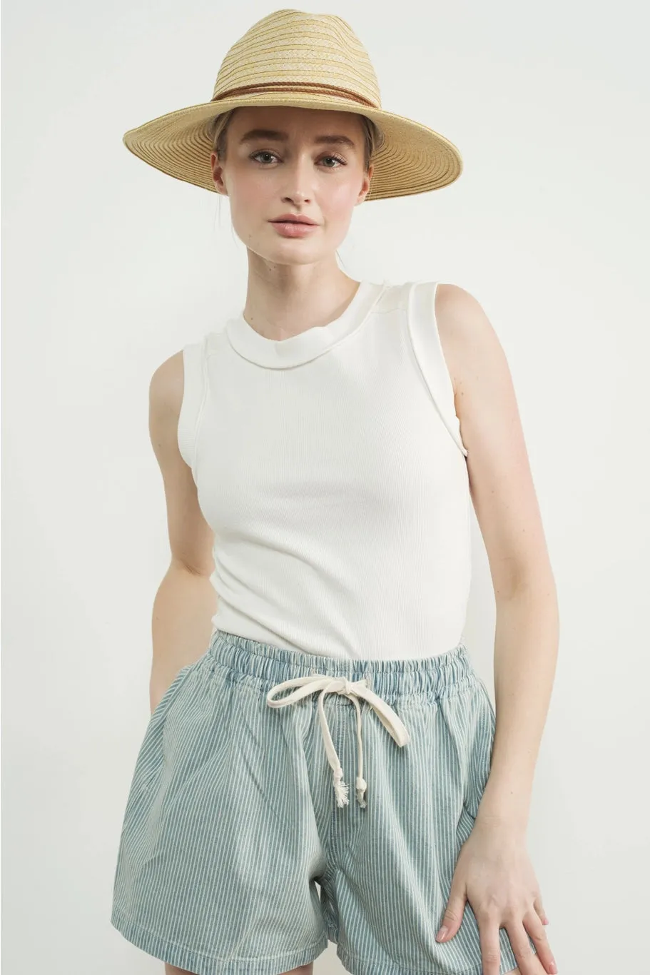 White Inside Out Tank
