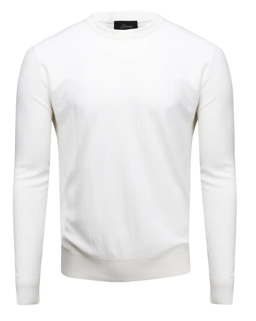 White Textured Sweater