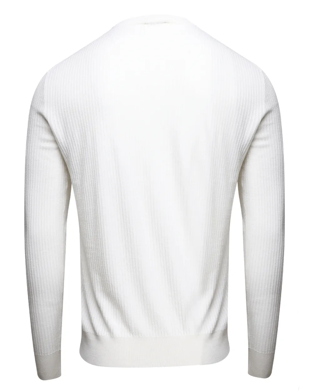 White Textured Sweater