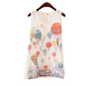 Women Girls Sleeveless Vest Tank Cami Tops Blouse Casual