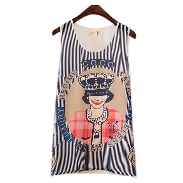 Women Girls Sleeveless Vest Tank Cami Tops Blouse Casual