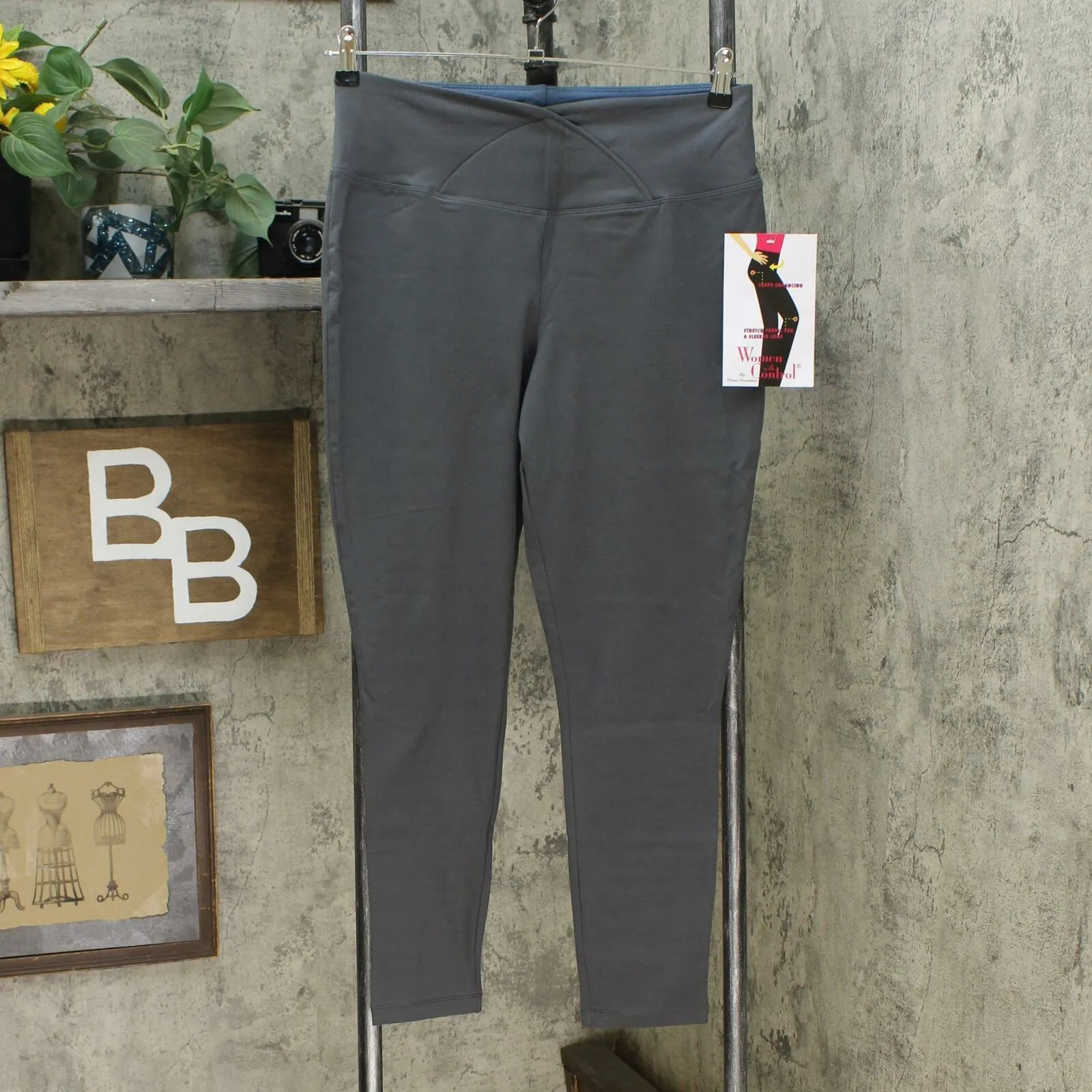 Women with Control Women's Tummy Control Cross Leggings