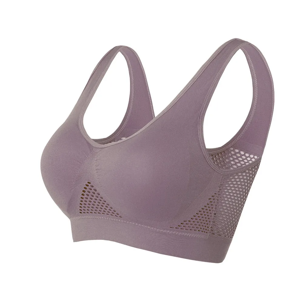 Women Yoga Underwear Padded Crop Tops