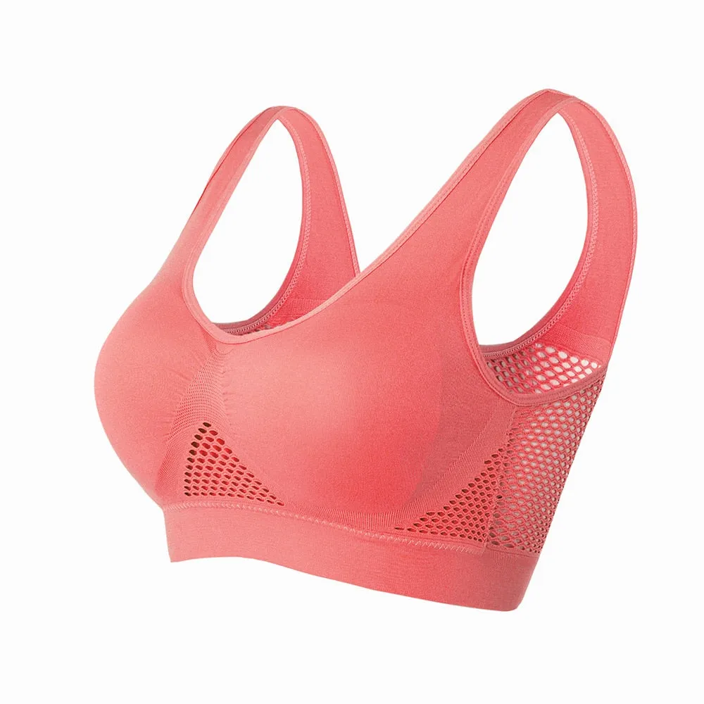 Women Yoga Underwear Padded Crop Tops