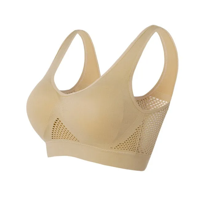 Women Yoga Underwear Padded Crop Tops