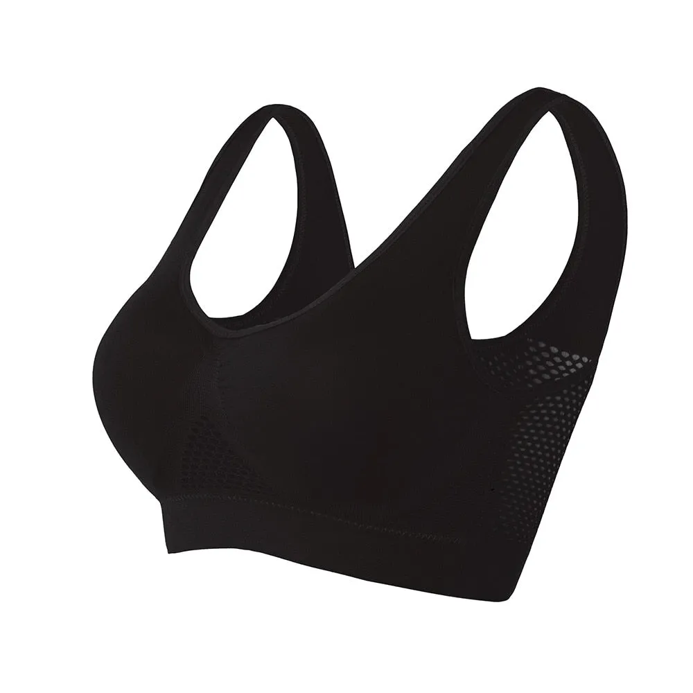 Women Yoga Underwear Padded Crop Tops