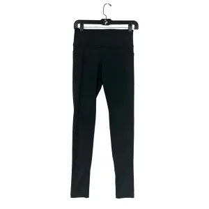 Womens Black High-Waisted Active Leggings With Pockets Size S #6593