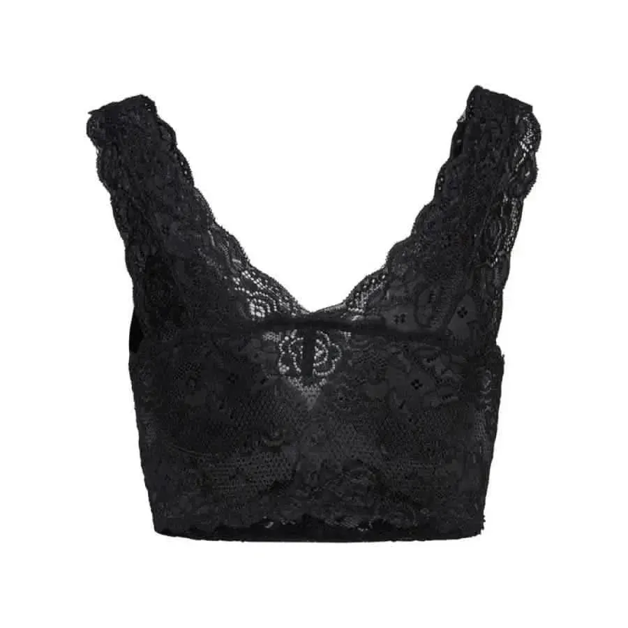 Women's Black Sleeveless V-Neck Tank Top