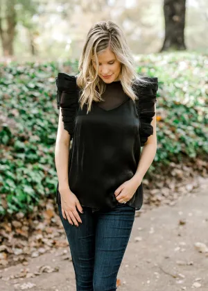 X Shimmer Time Black Top