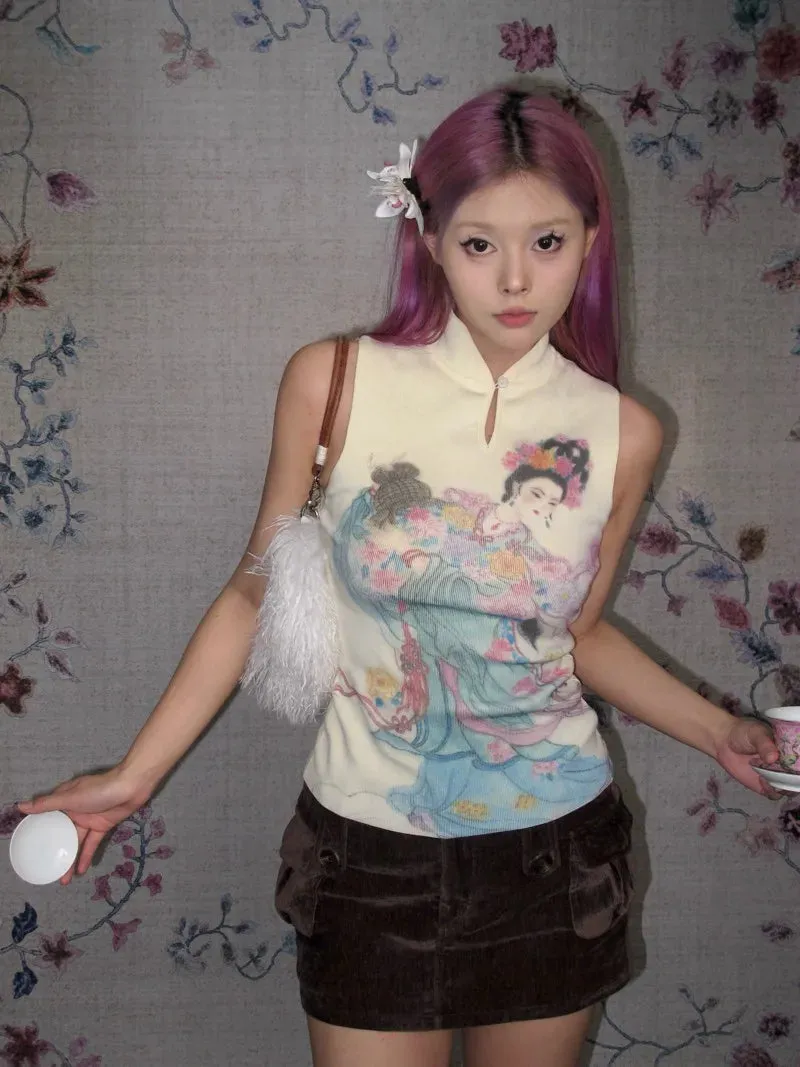 Y2K Japanese Girl Top