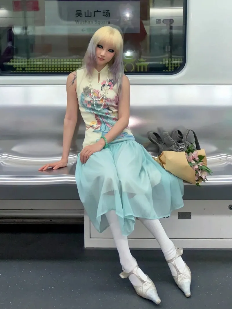 Y2K Japanese Girl Top