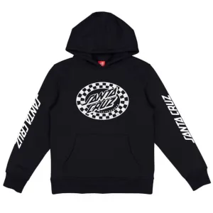 Youth Check Oval Mono Front Black