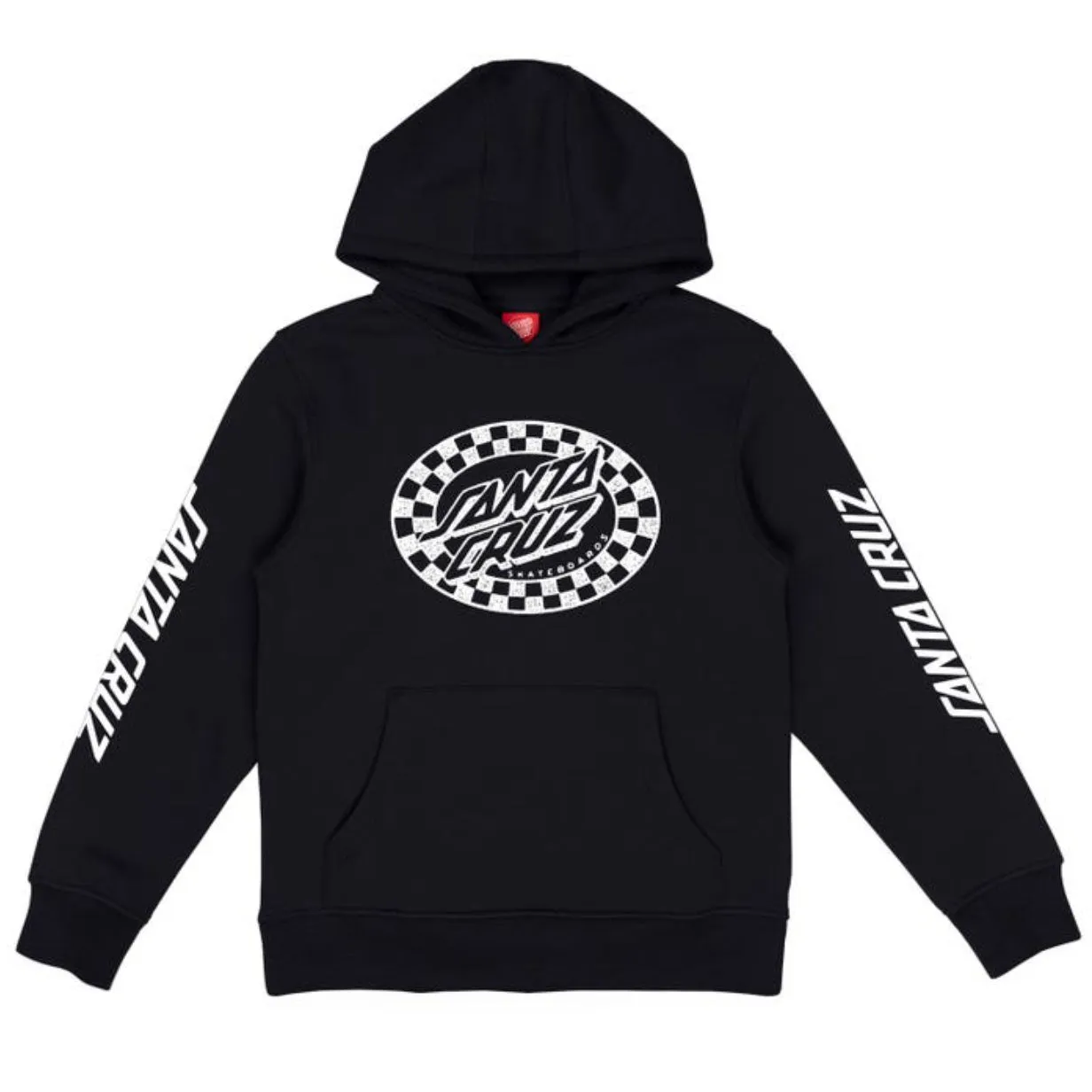 Youth Check Oval Mono Front Black
